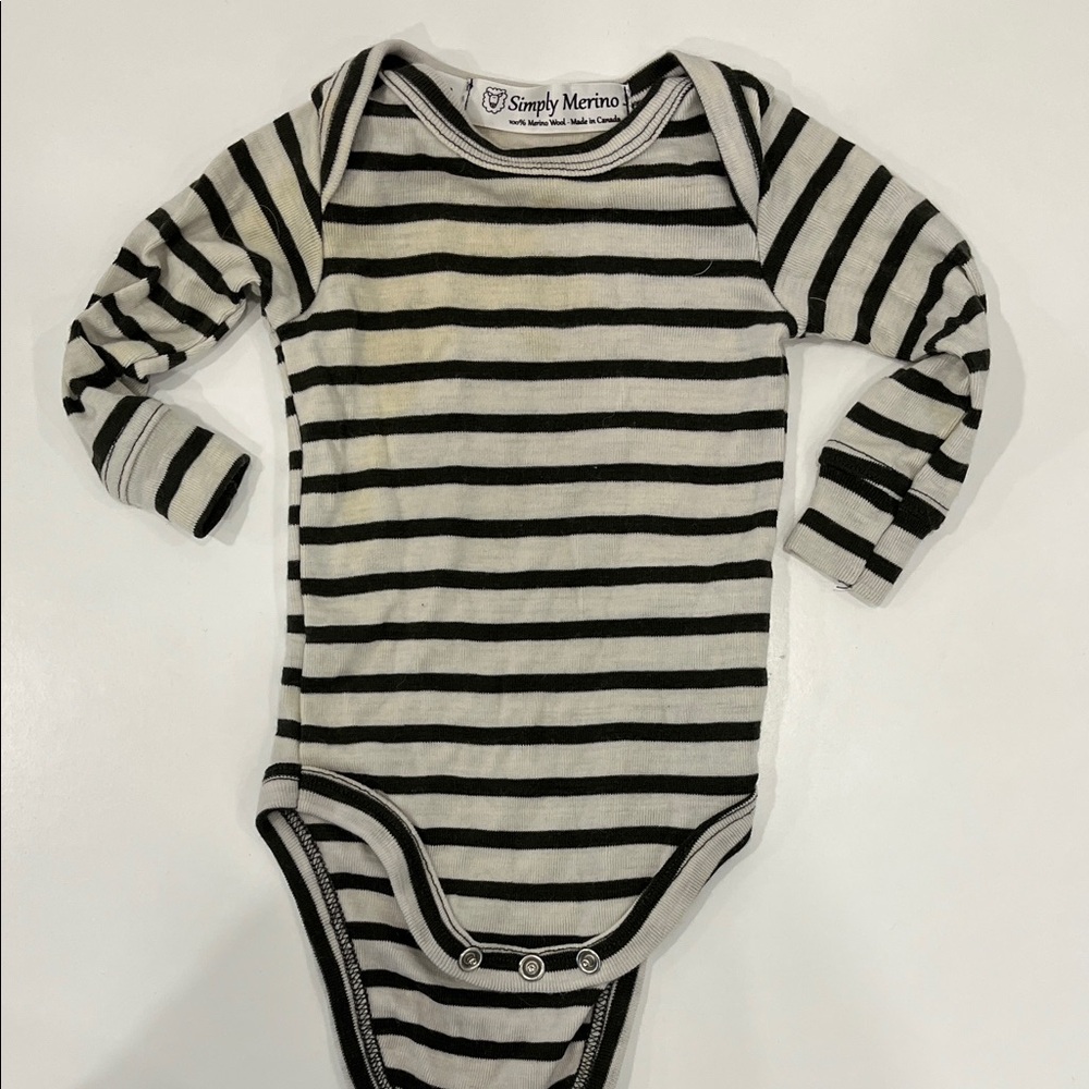 Merino Wool Bodysuit 3-6 months